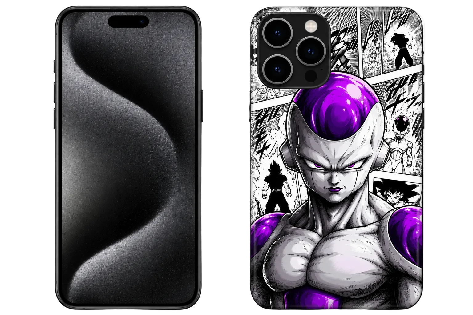 Frieza Saga Anime iPhone Case – Manga Style Protective Cover for iPhone 14 15 16 17 Series