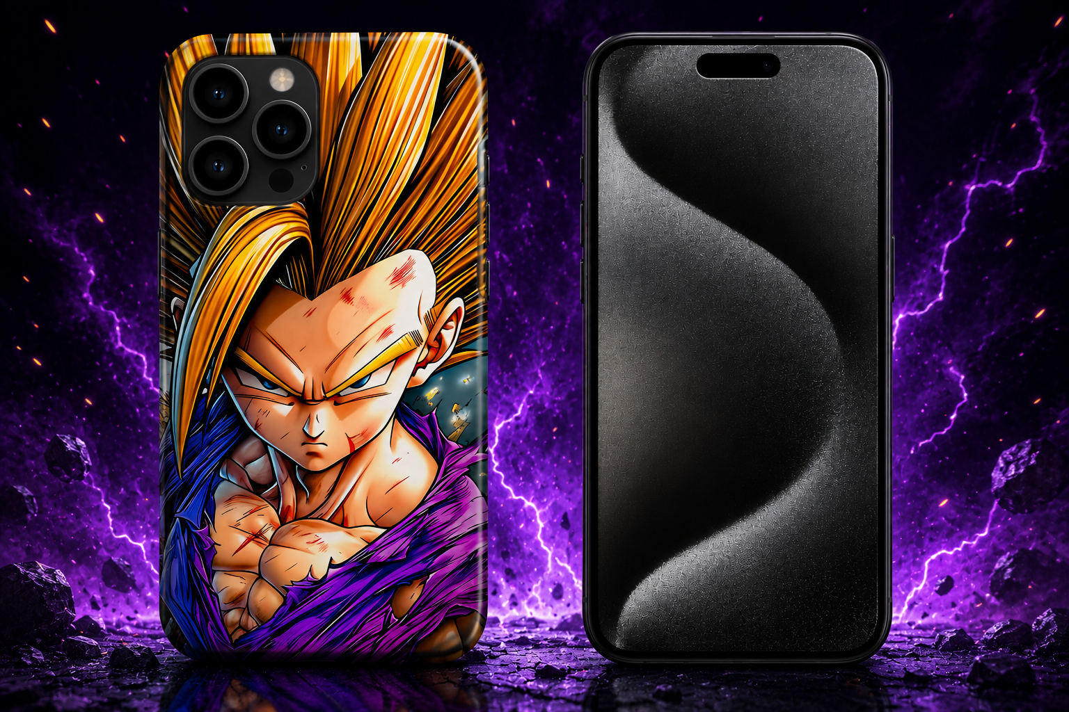 Future Warrior Anime iPhone Case – Premium Protective Cover for iPhone 14 15 16 17 Series